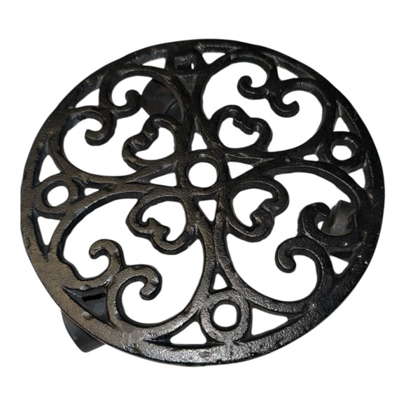 Wagner Other - Wagner 8” Black Cast Iron Plant Caddy NWOT